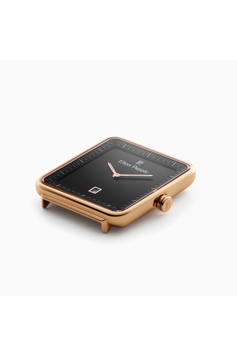 Men's Modern Montclare - Edgewater, 38mm, Alternate, color, Black/Brown/Rose Gold