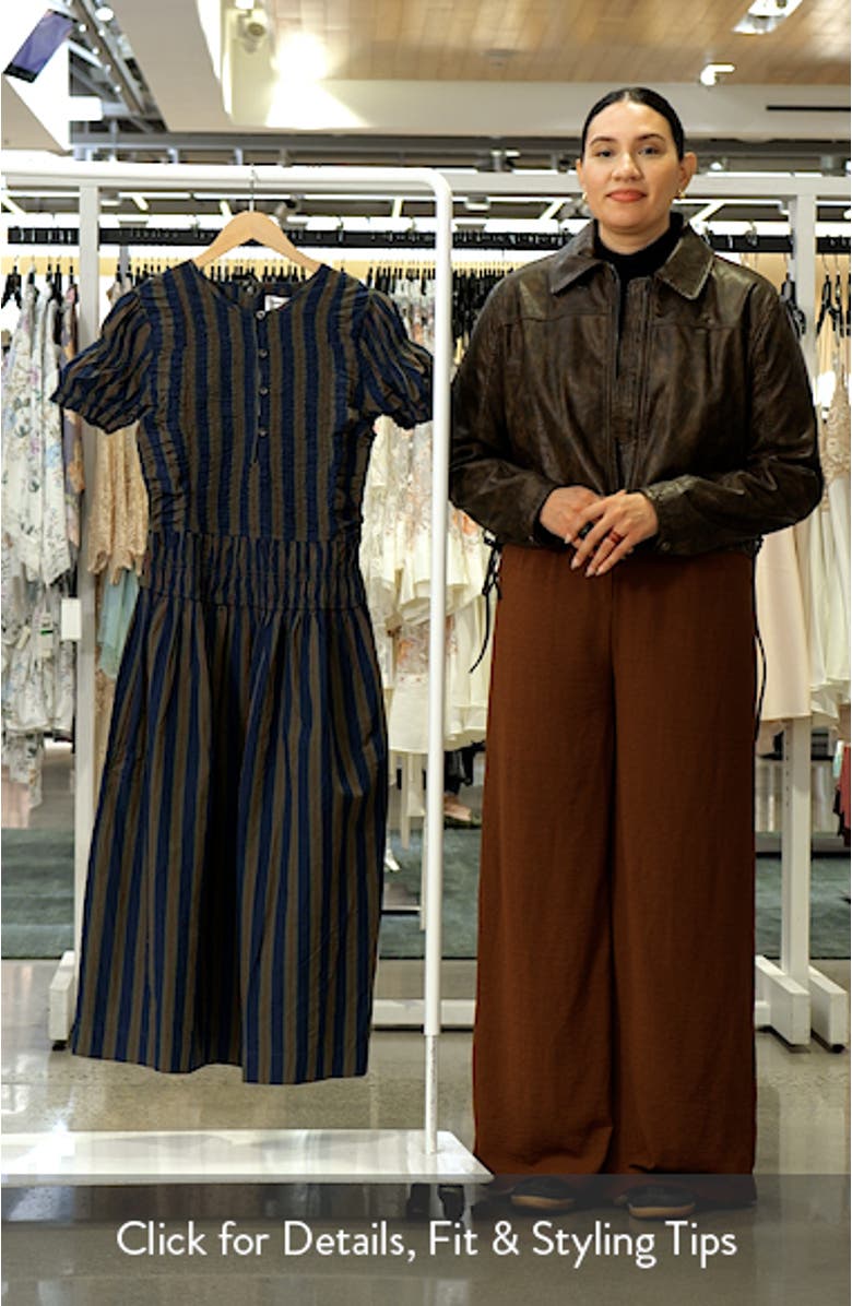 Sienna Stripe Organic Cotton Dress, sales video thumbnail