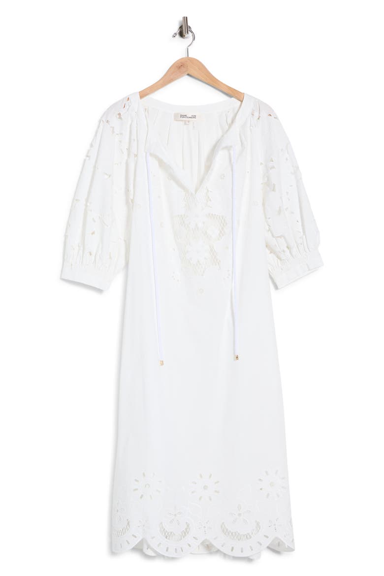 Rhodes Stretch Cotton Dress, Main, color, WHITE