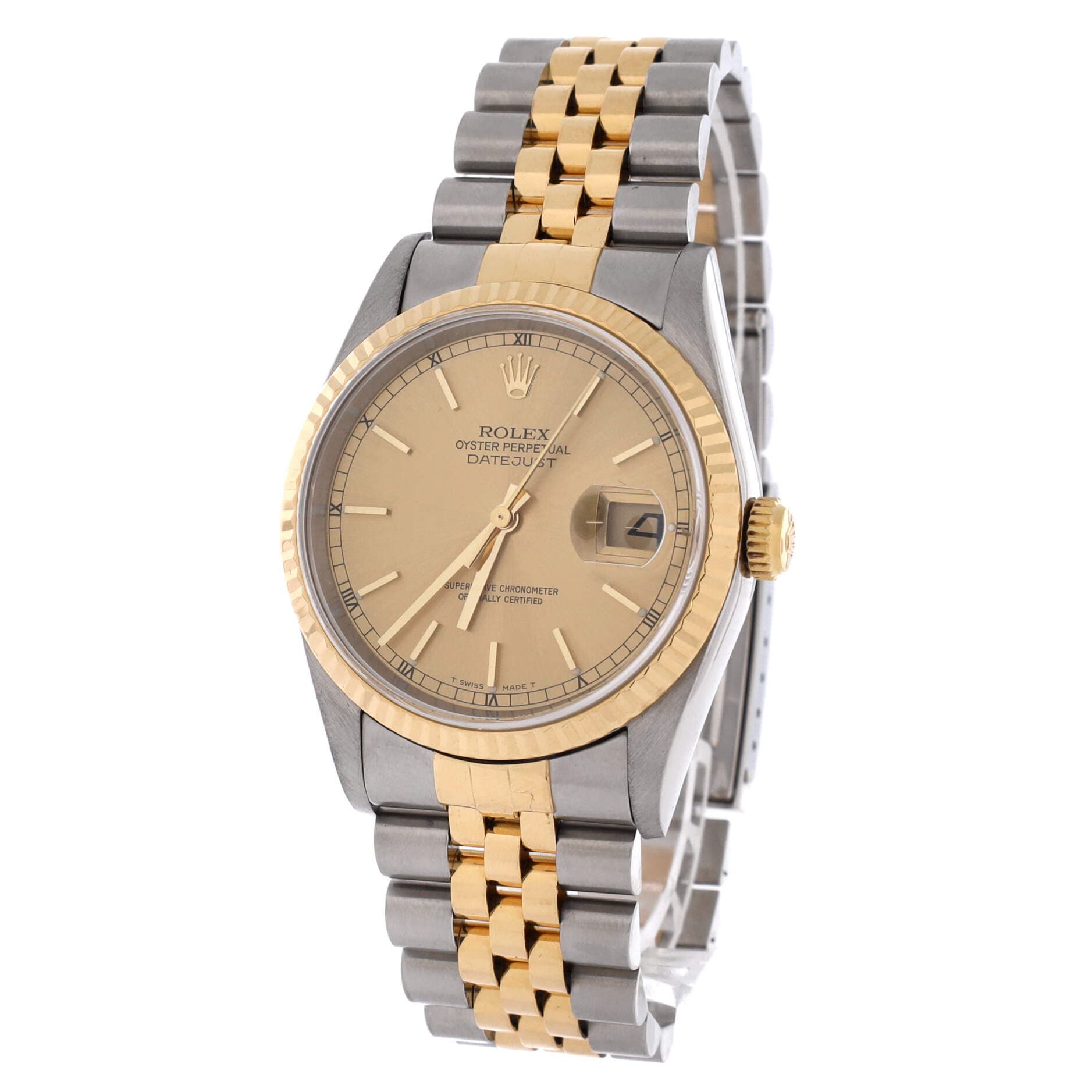 Oyster Perpetual Datejust Automatic Watch Stainless Steel and Yellow Gold 36, Alternate, color, Metallic Gold