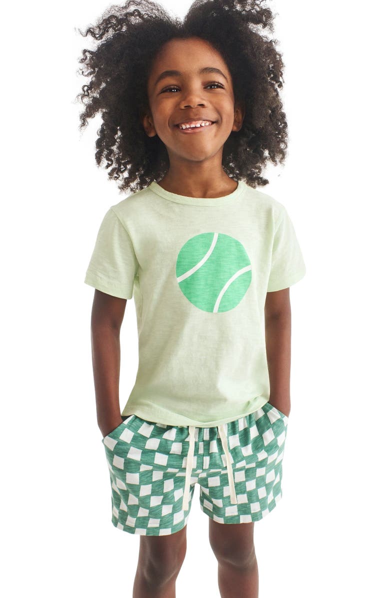 Primary Kids Tennis Ball Tee, Alternate, color, Light Clover Tennis Ball