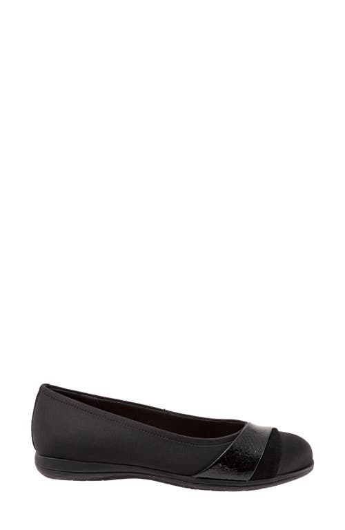 Trotters Danni Flat In Black