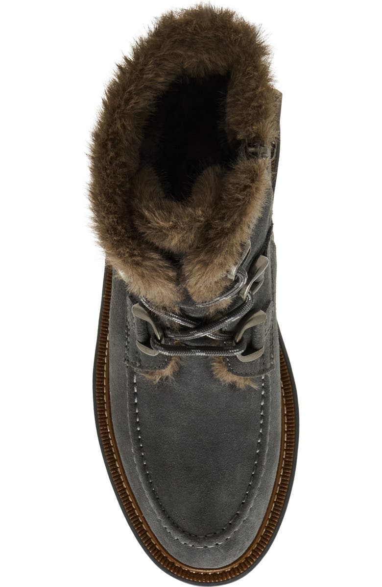 Blondo Monday Waterproof Lace-Up Boot, Alternate, color, Grey Suede