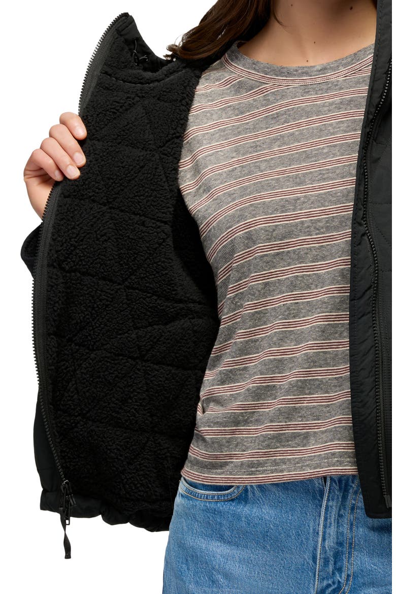 Encinitas Quilted Bomber Jacket, Alternate, color, BLACK