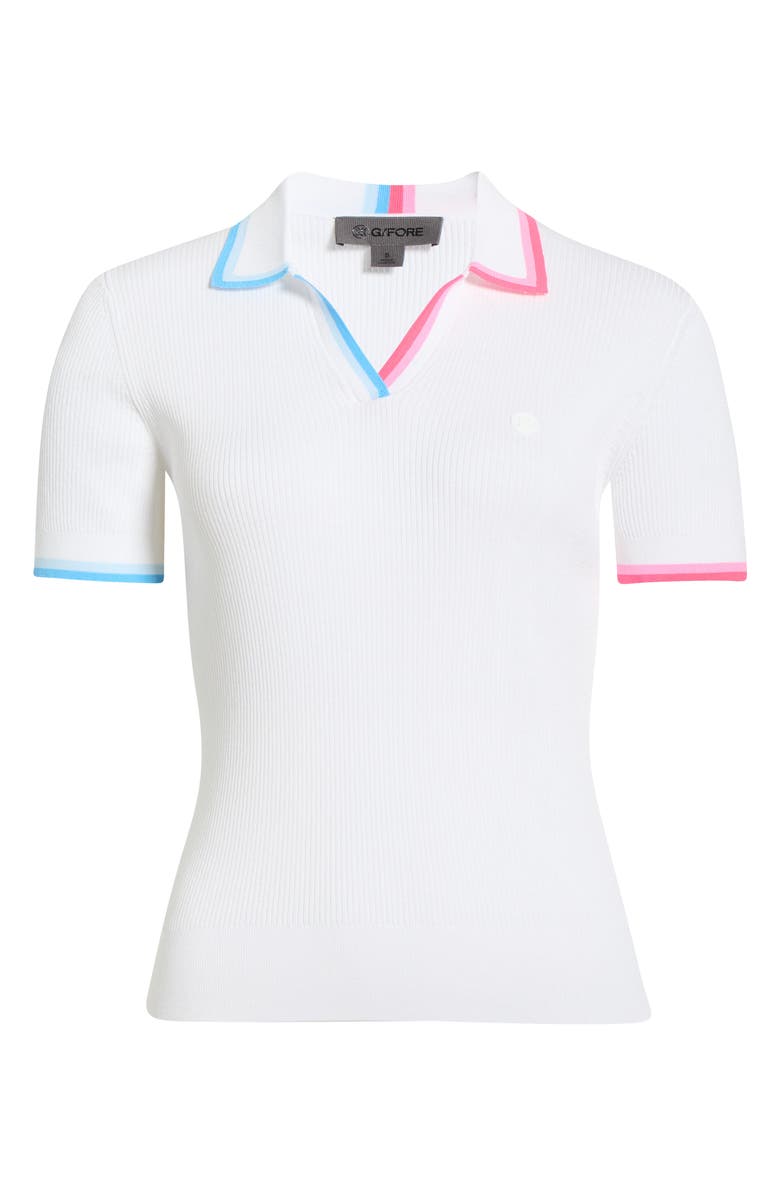 G/FORE Tipped Rib Cotton Blend Polo, Main, color, 