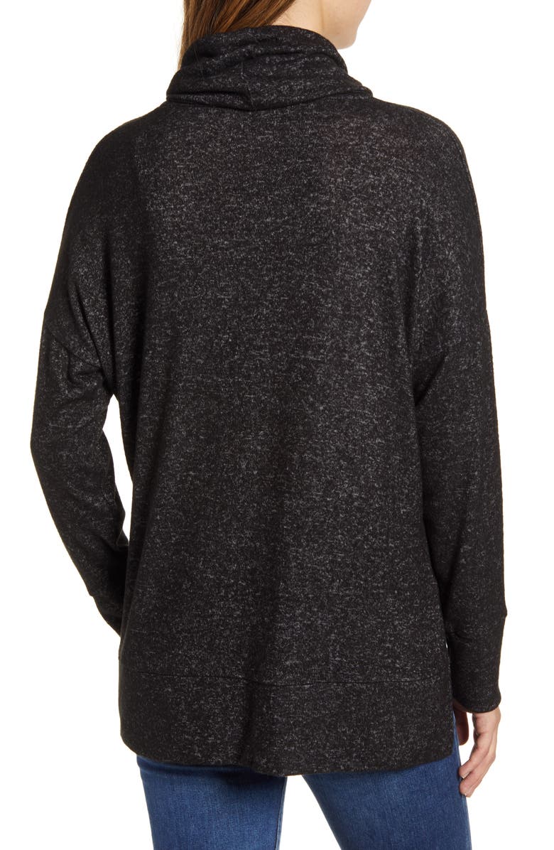 Loveappella Cowl Neck Long Sleeve Top, Alternate, color, 