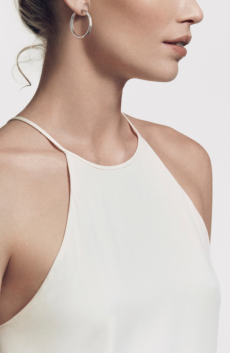 David Yurman Stax Faceted Hoop Earrings, Alternate, color,