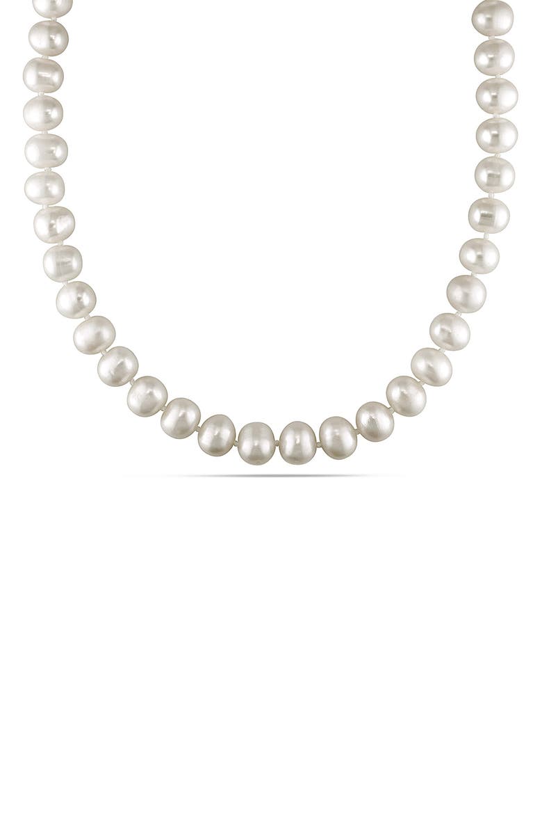 10-11mm Baroque Freshwater Pearl Necklace, Main, color, WHITE