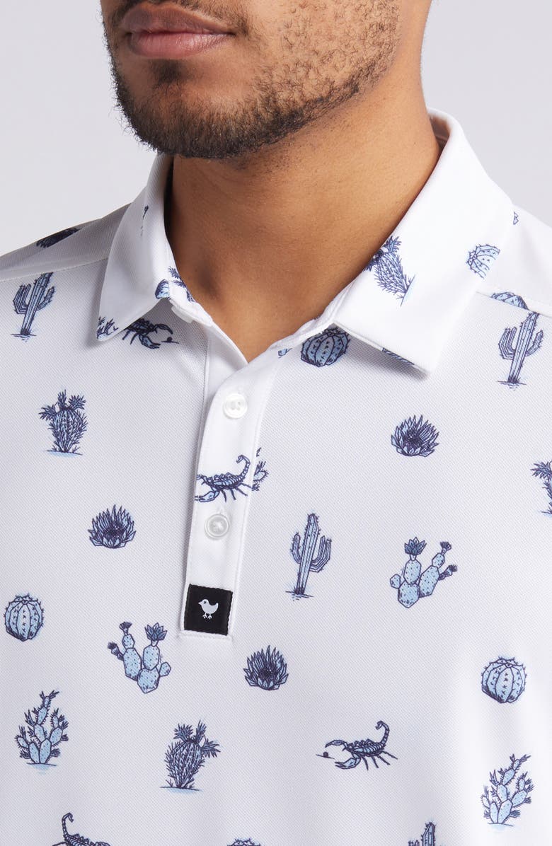Bad Birdie Deserted Piqué Golf Polo, Alternate, color, 