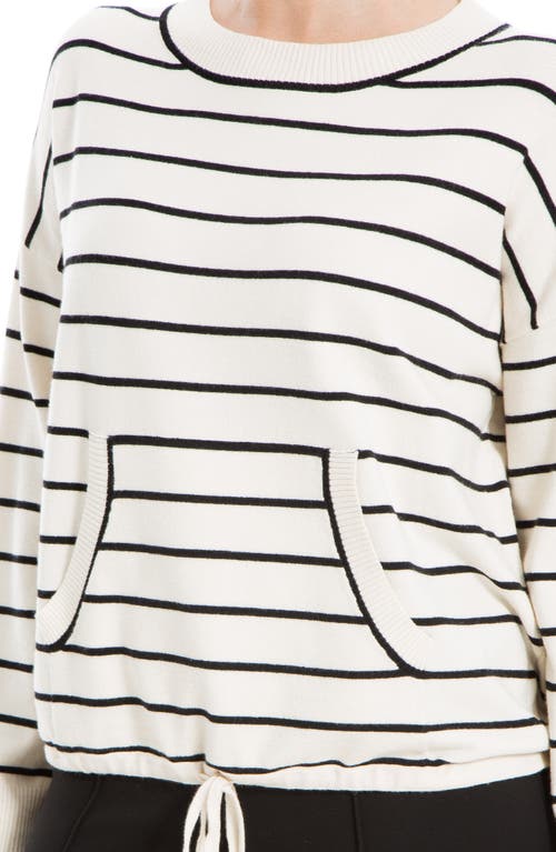 Max Studio Drawstring Hem Pullover Sweater In Multi