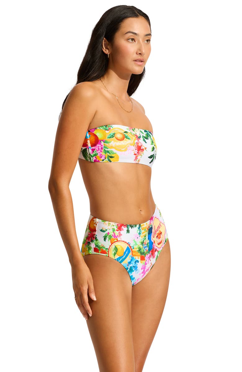 Seafolly High Waist Bikini Bottoms, Alternate, color, 