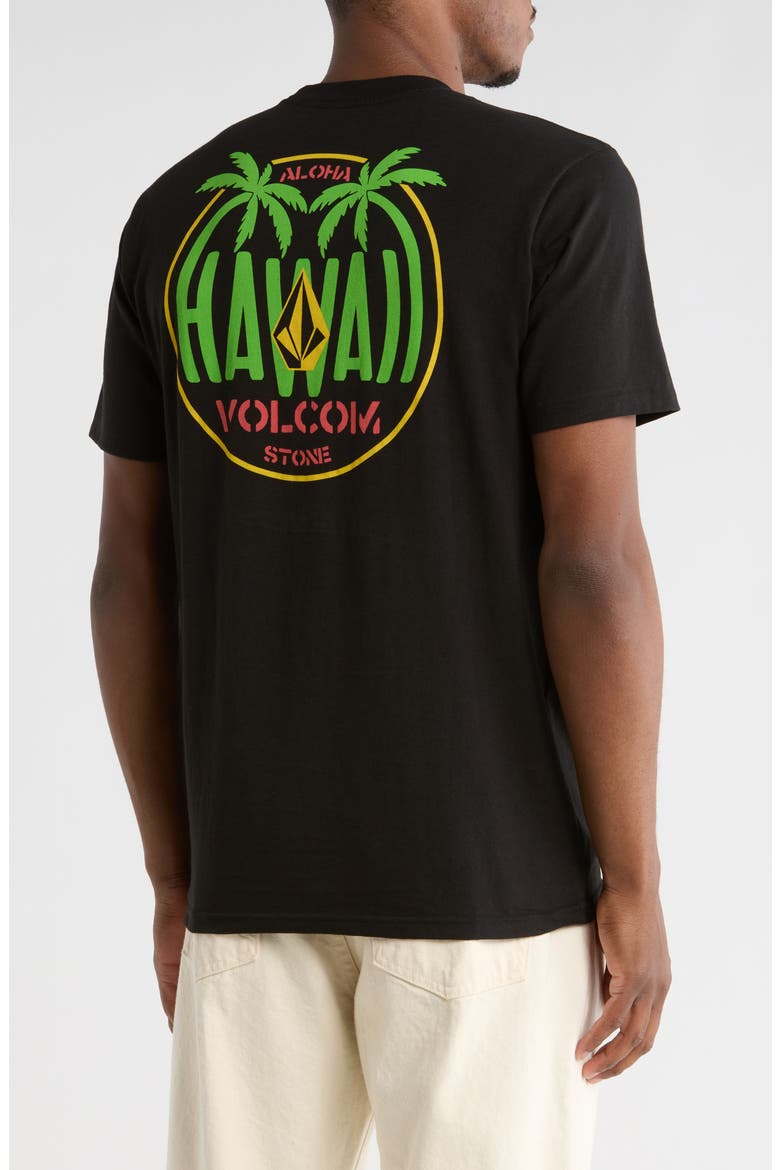 Aloha Hawaii Graphic T-Shirt, Alternate, color, BLACK