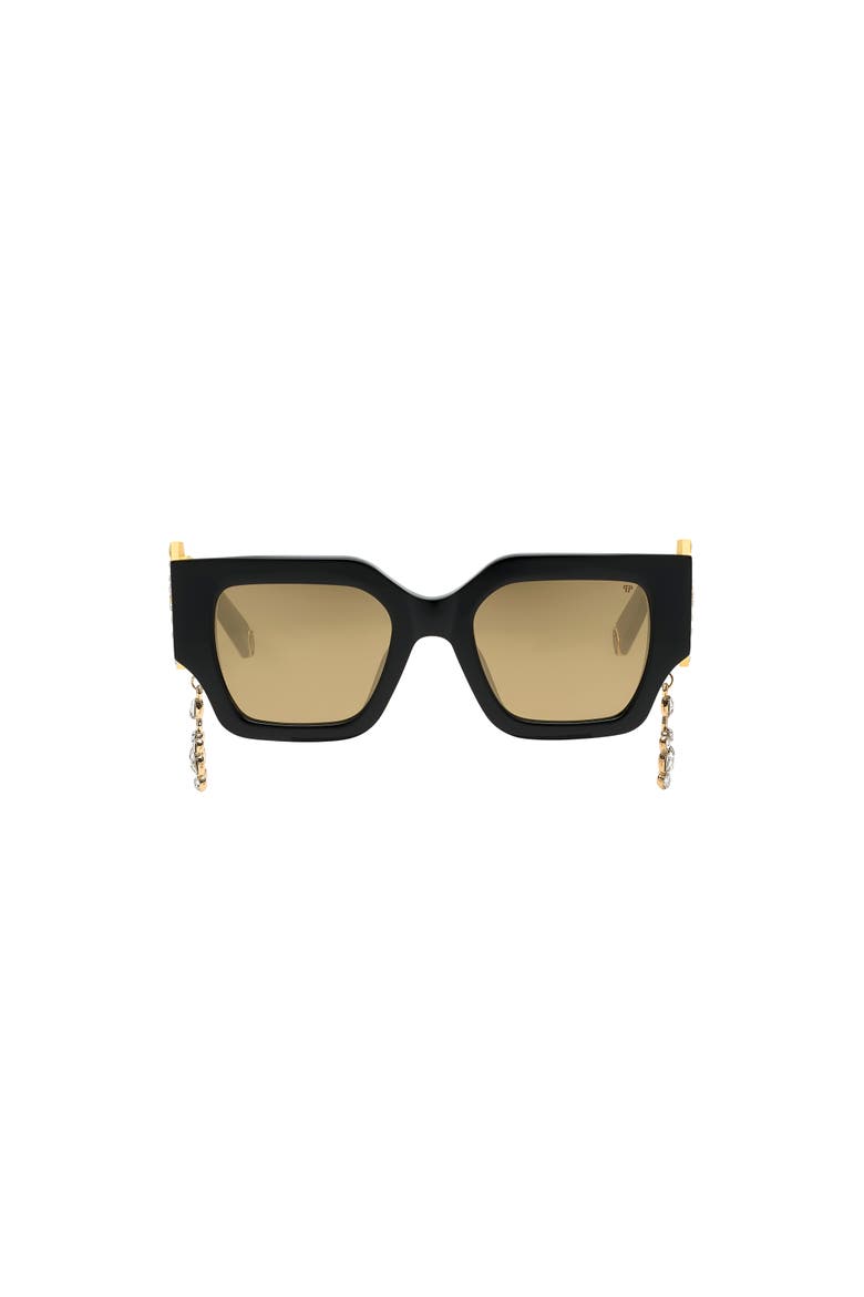 Sunglasses Square Exclusive Women, Main, color, black/gold