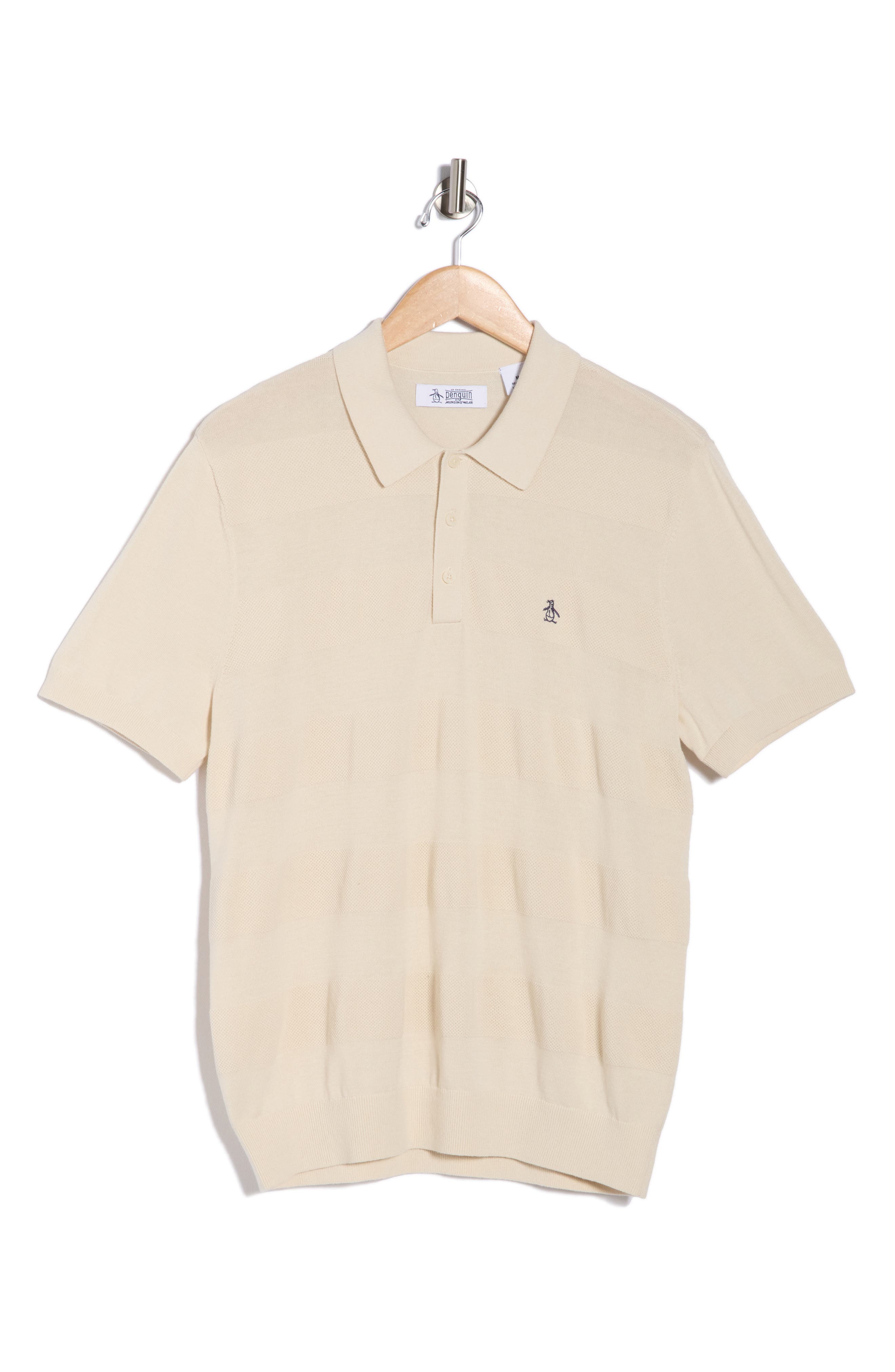 Original Penguin Honeycomb Textured Cotton Polo