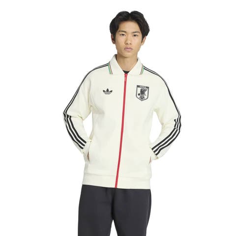 Men's adidas White Japan National Team 2026 Away Full-Zip Anthem Jacket