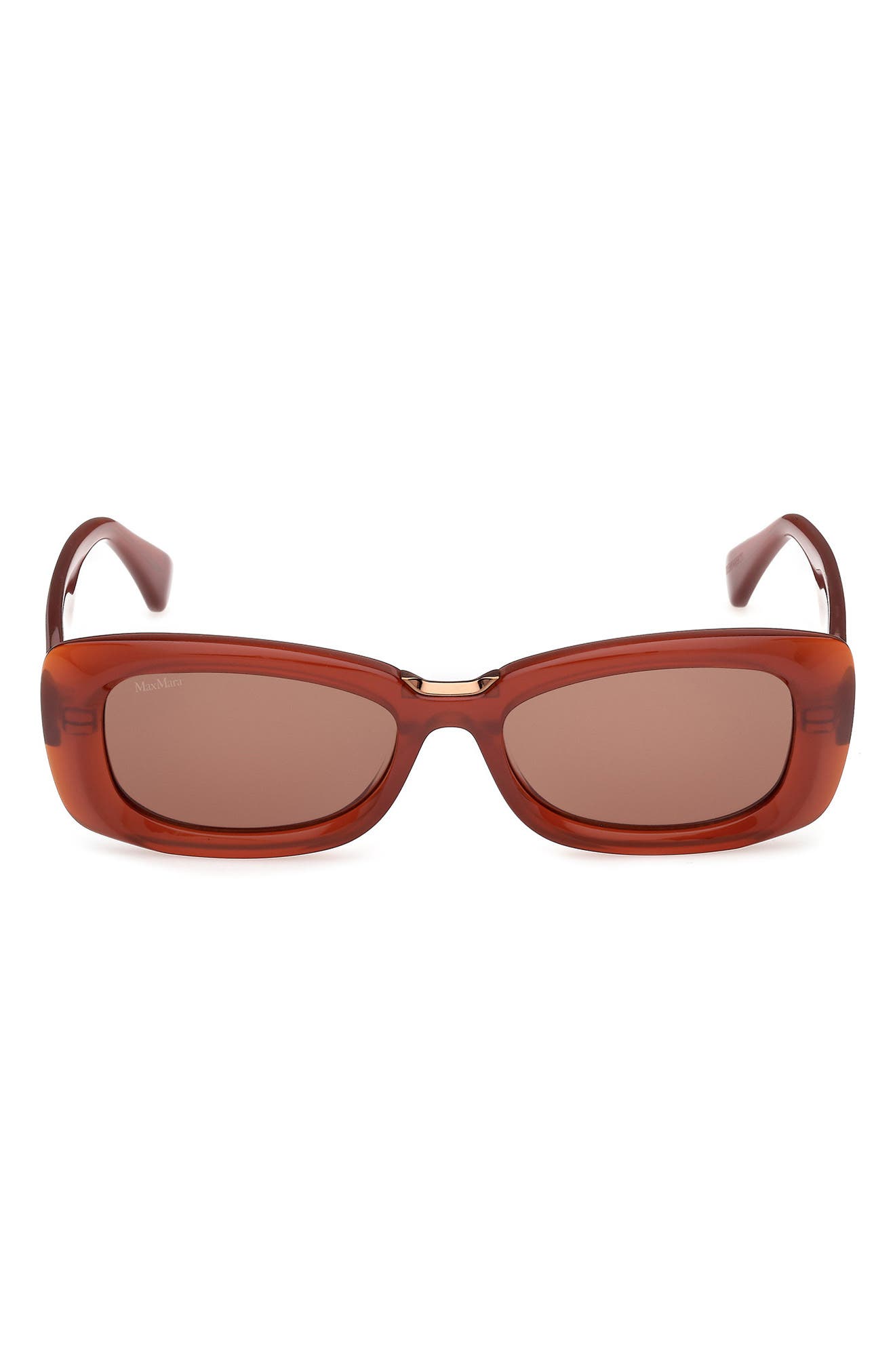 Max Mara 53mm Rectangular Sunglasses