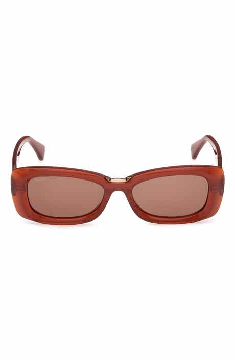 Max Mara 53mm Rectangular Sunglasses