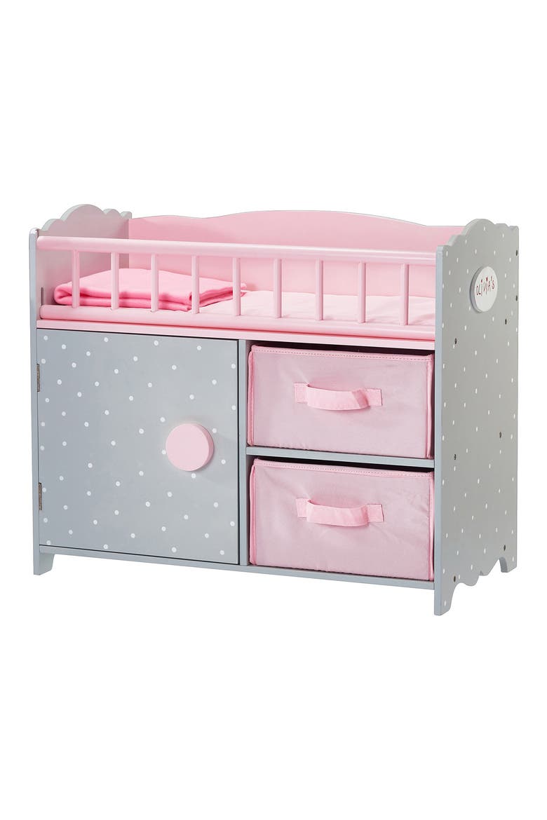 Olivia's Little World Polka Dot Baby Doll Crib, Main, color, ASSORTED