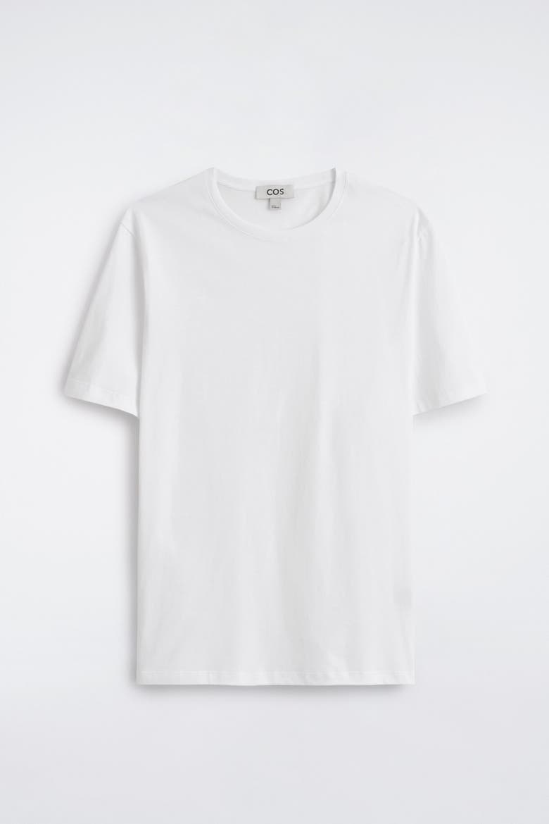 Cotton Crew-neck T-shirt, Alternate, color, WHITE