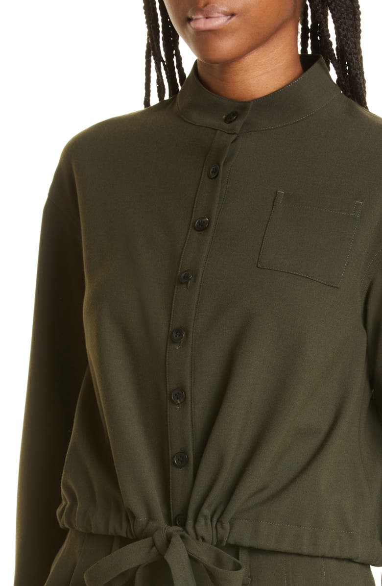 JASON WU Tie Hem Shirt Jacket, Alternate, color,