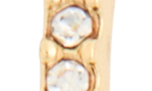 Nordstrom Rack Set Of 2 Cubic Zirconia Hoop Earrings In Clear- Gold