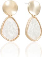 Ettika Pearl Secret Mother-of-Pearl Drop Earrings