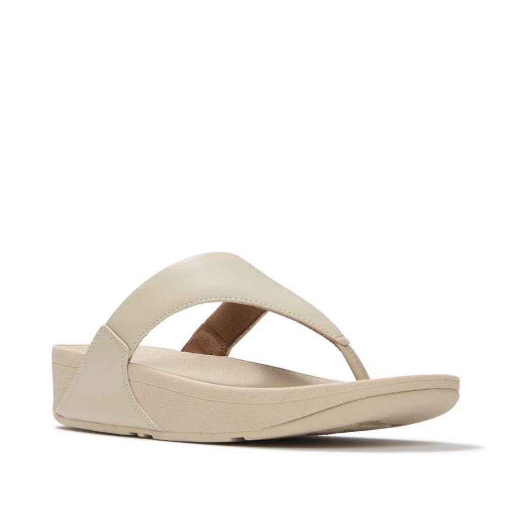 Lulu Leather Toe Post Sandals, Main, color, Hazy Taupe