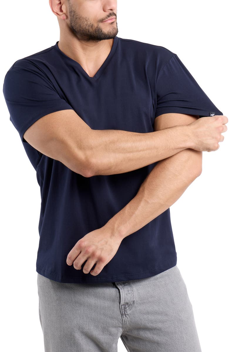 XRAY V-Neck Flex T-Shirt, Alternate, color, Navy