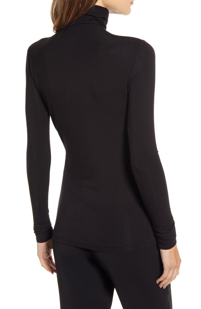 Anne Klein Jersey Turtleneck Top, Alternate, color, 