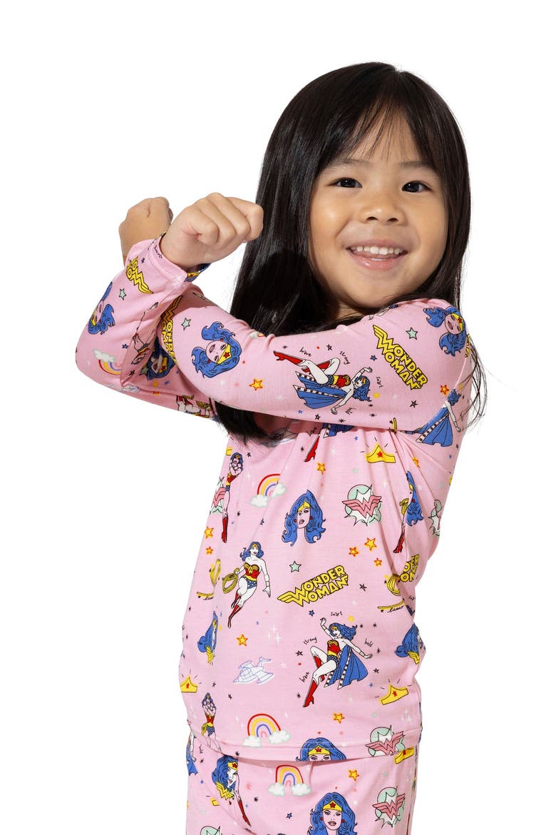 Kids' Wonder Woman Set of 2 Piece Pajamas, Alternate, color, Wonder Woman