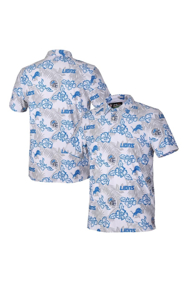 Men's Reyn Spooner White Detroit Lions Pua Performance Game Day Polo, Main, color, White