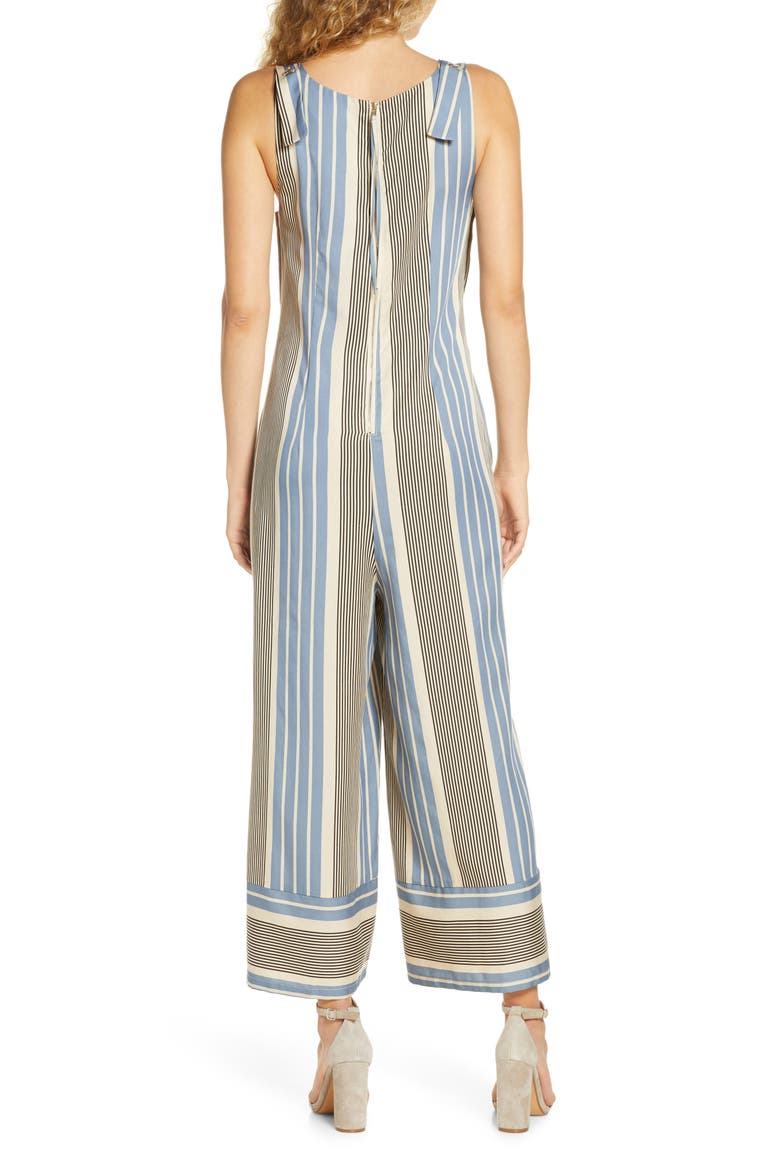 Leondrea Wide Leg Jumpsuit, Alternate, color, CELESTE STRIPE