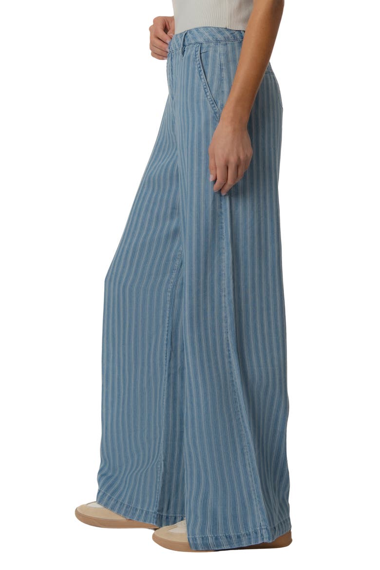 Ryan Stripe High Waist Super Wide Leg Pants, Alternate, color, BLUE RIBBON