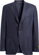 Heritage Gold Navy Wool Stretch Twill Blazer