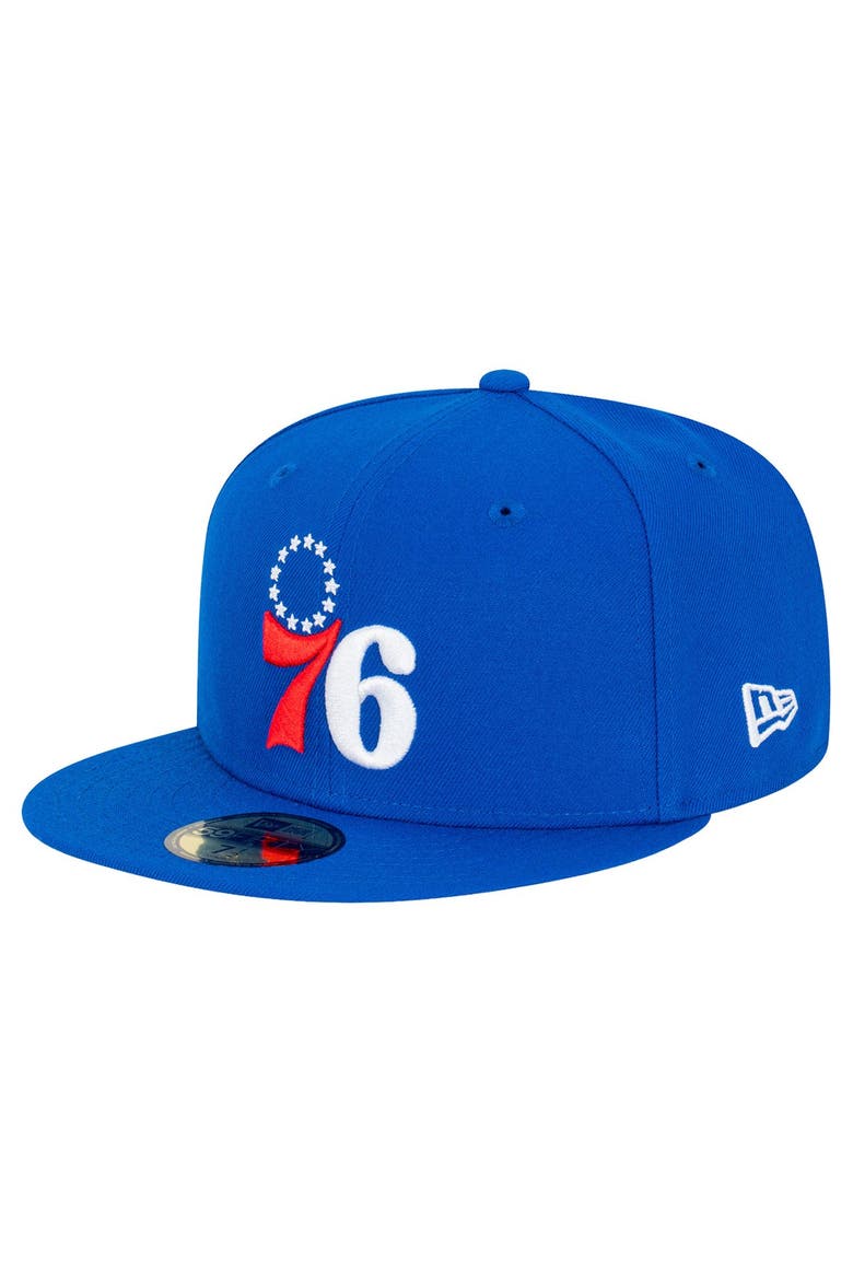 Men's New Era  Royal Philadelphia 76ers Team 59FIFTY Fitted Hat, Main, color, Royal