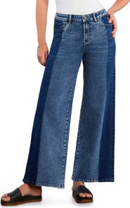Wash Lab Denim Relaxed Wide Leg Jeans