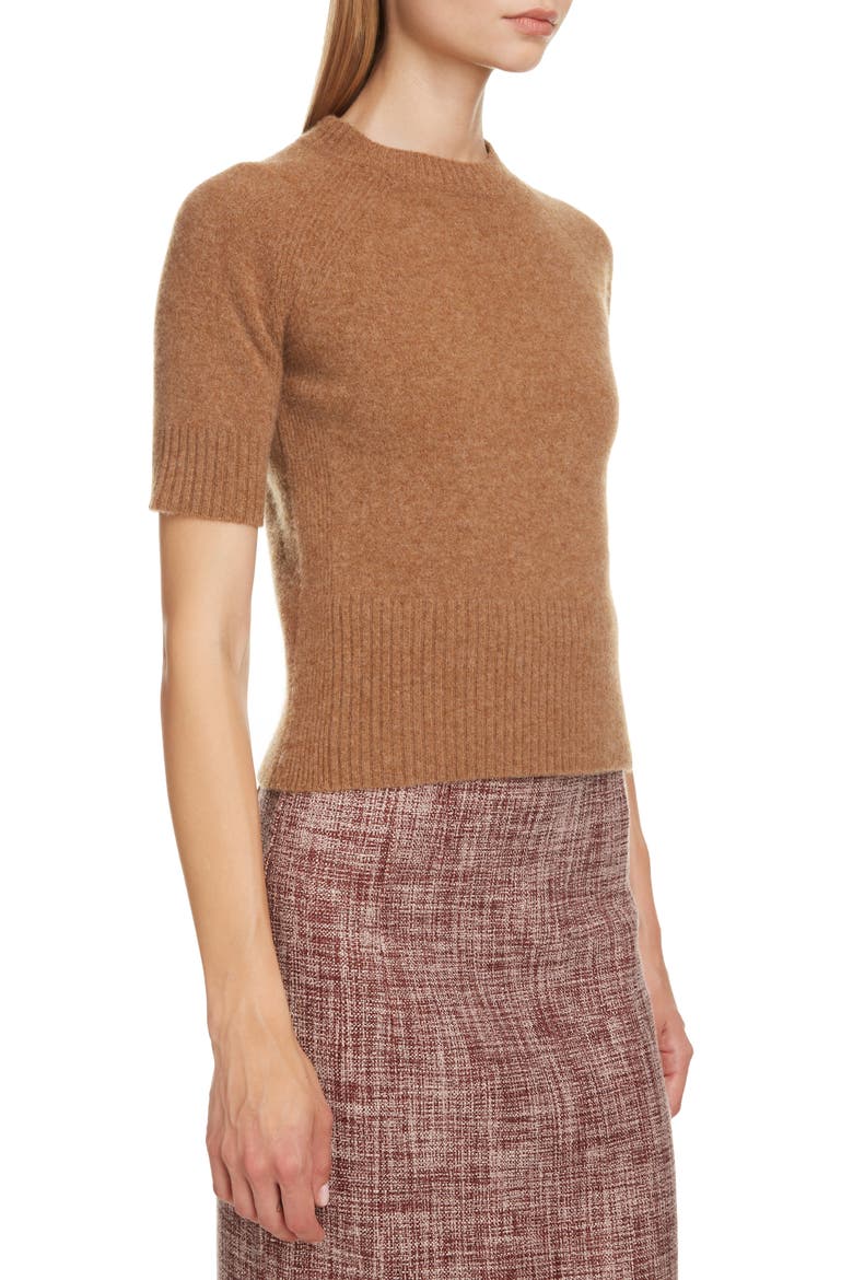 Melange Wool Sweater, Alternate, color, CAMEL MELANGE
