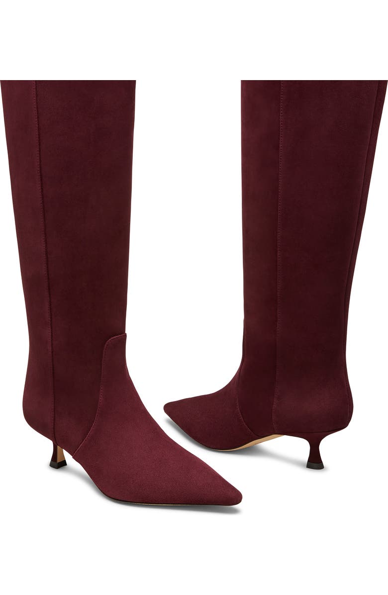 Stuart Weitzman Naomi 50 Boot, Alternate, color, Cabernet Suede