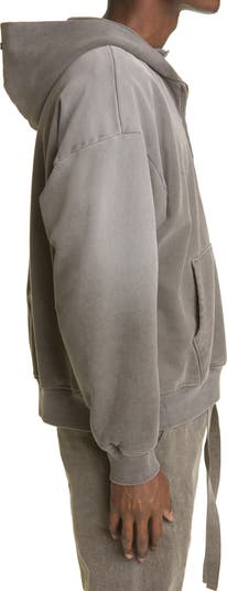 Fear of God Logo Quarter Zip Cotton Hoodie | Nordstrom