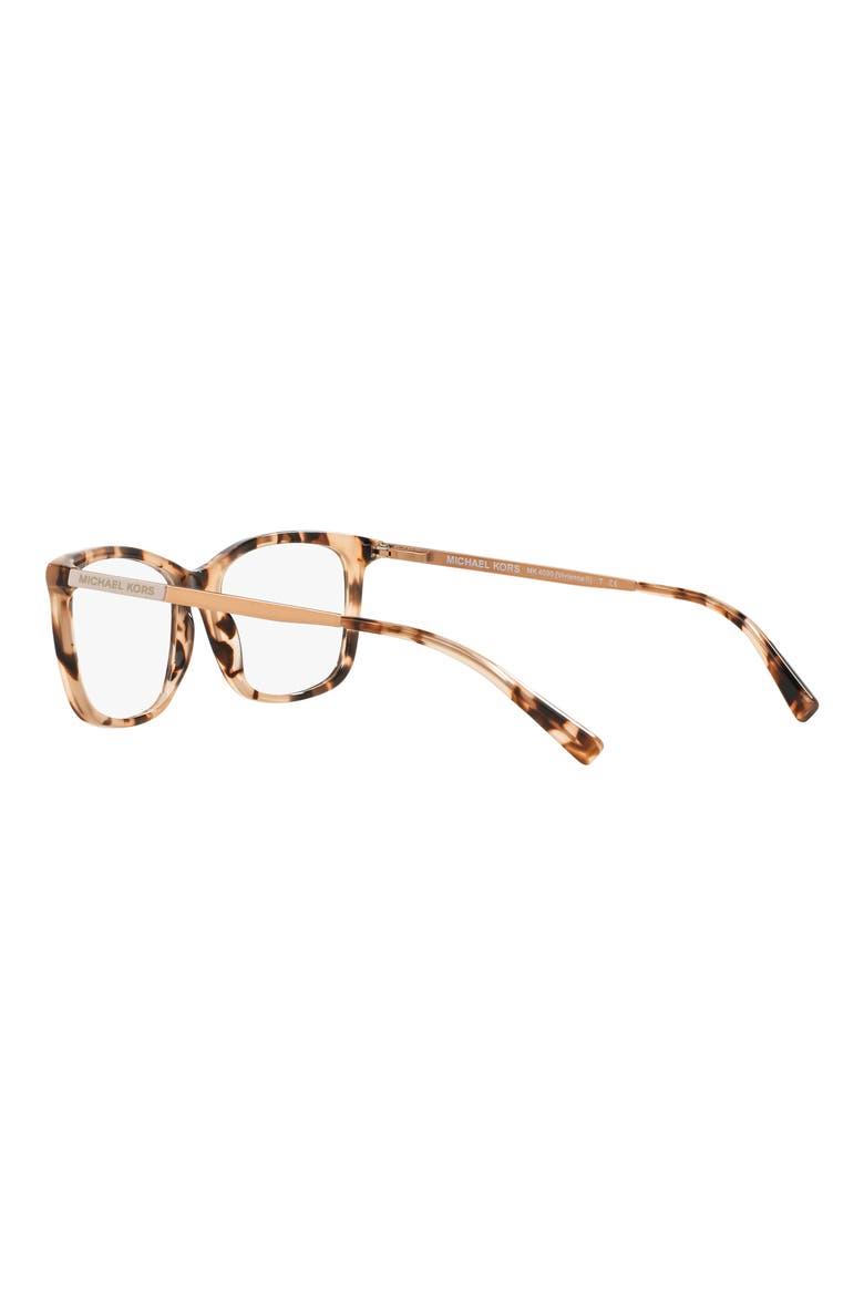 52mm Square Optical Glasses, Alternate, color, PINK TORT