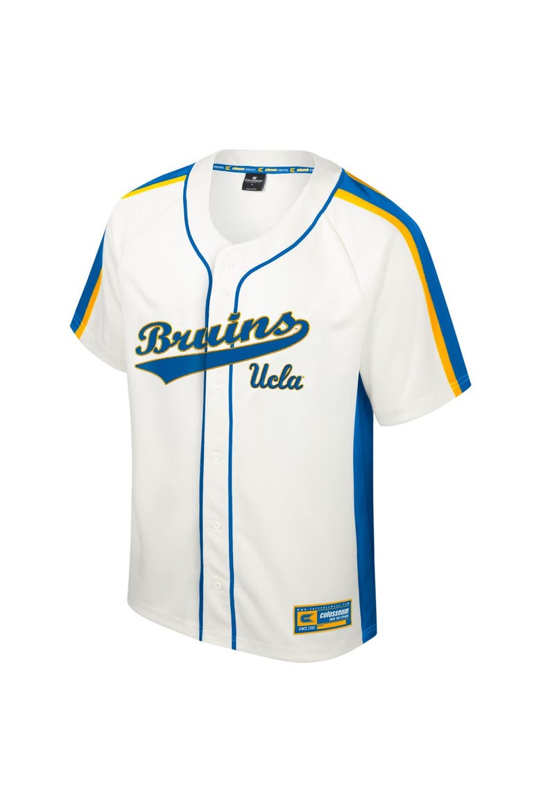 Men's Colosseum Cream UCLA Bruins Ruth Button-Up Baseball Jersey, Alternate, color, Cream
