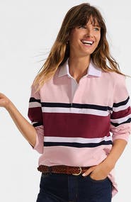 Lands' End Long Sleeve Rugby Shirt