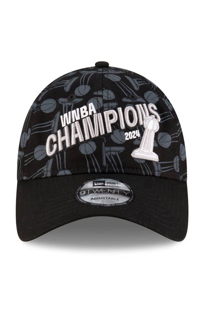 New Era Men's New Era Black New York Liberty 2024 WNBA Finals Champions Locker Room 9TWENTY Adjustable Hat, Alternate, color, 