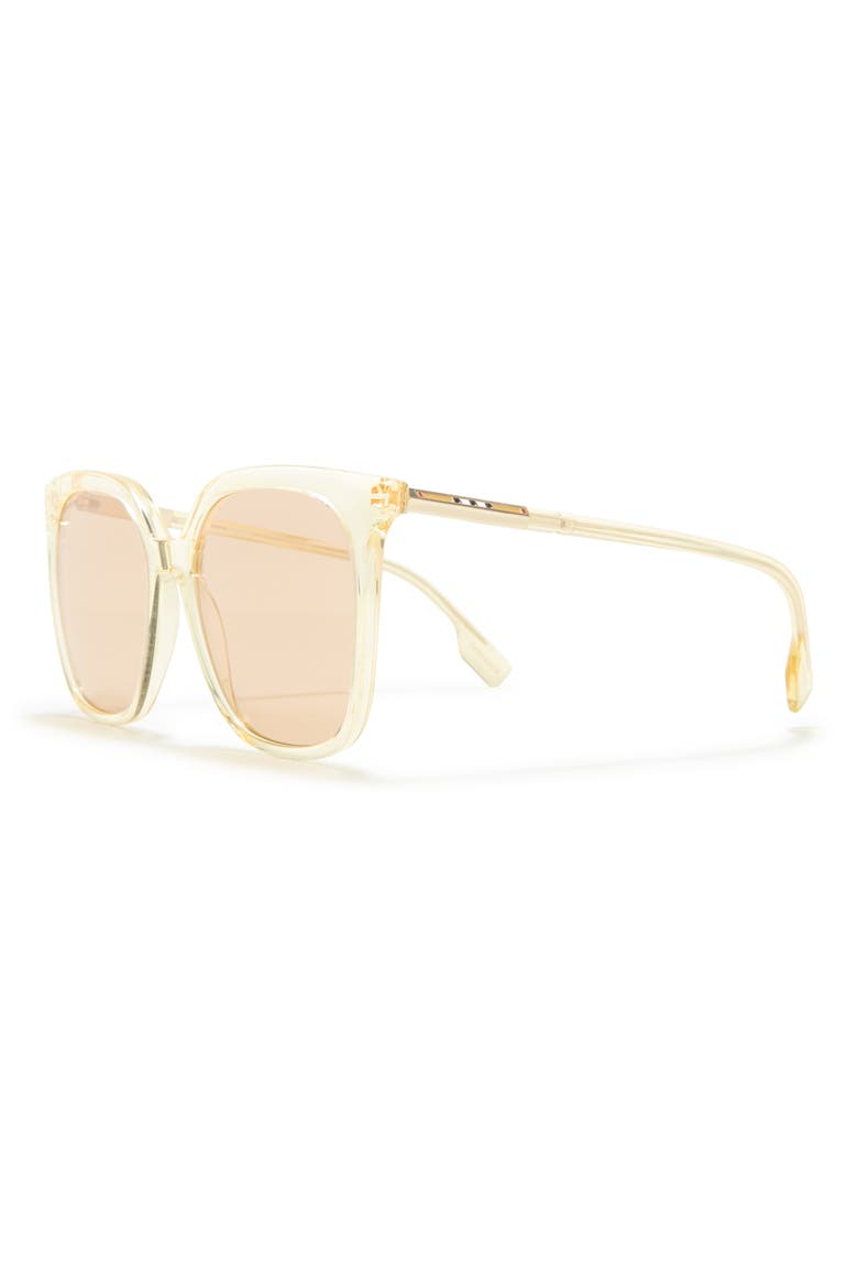56mm Emily Classic Square Sunglasses, Alternate, color, YELLOW