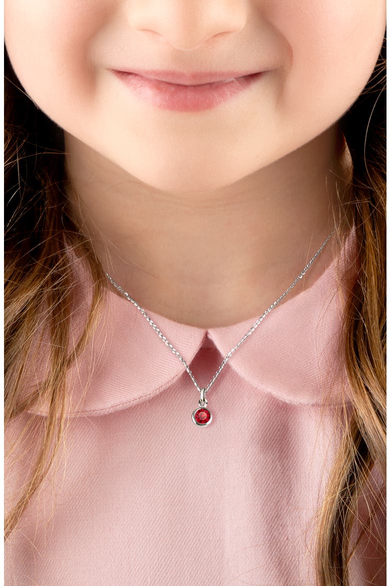 Sterling Silver tB® Birthstone 12-14" Necklace, Alternate, color, July