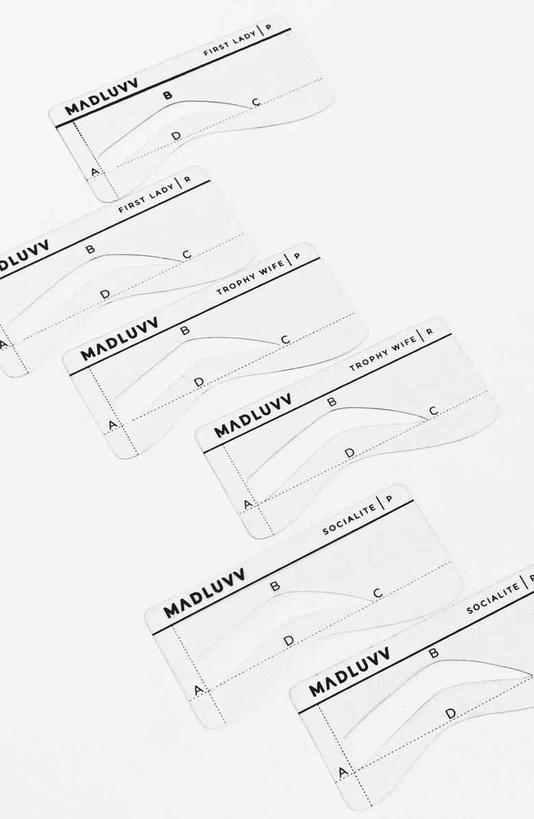 MADLUVV Original Brow Stencil Set, Alternate, color,