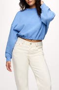 nuuds Cinch Waist Fleece Sweatshirt
