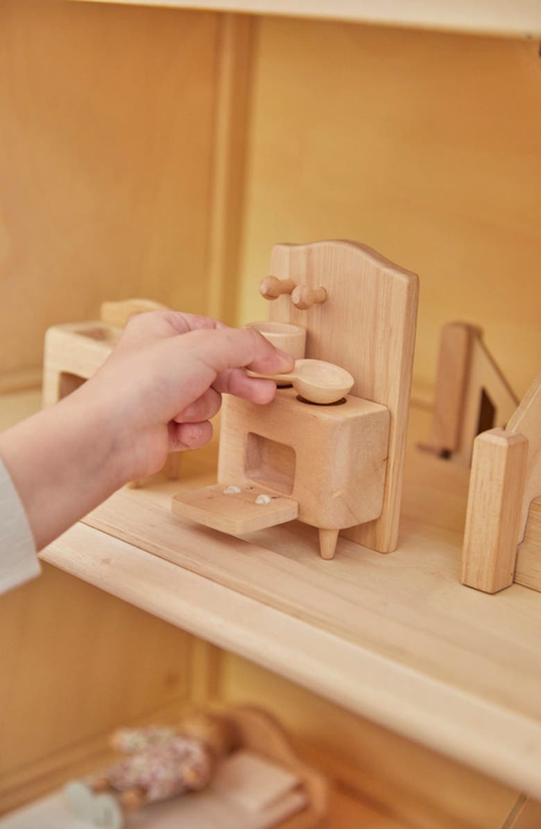 PlanToys<sup>®</sup> Victorian Dollhouse Furniture Set, Alternate, color, Natural