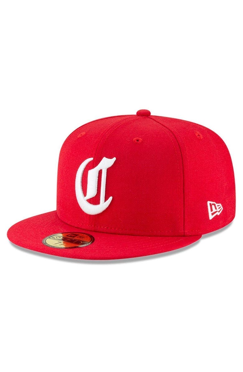 New Era Men's New Era Red Cincinnati Reds Cooperstown Collection Wool 59FIFTY Fitted Hat, Alternate, color, Red