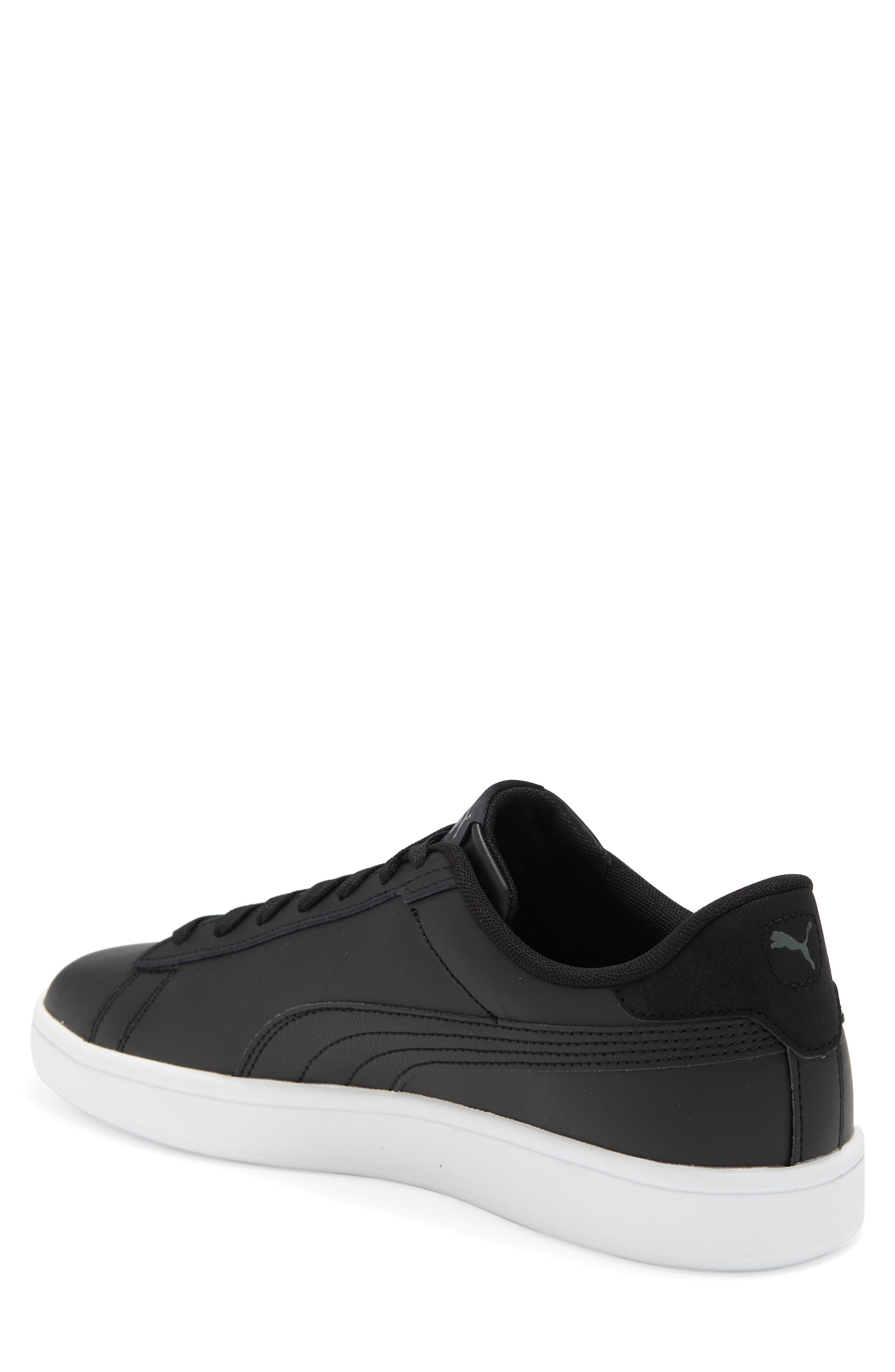 PUMA Smash 3.0 Low Top Sneaker, Alternate, color, Puma Black-Puma Black-White